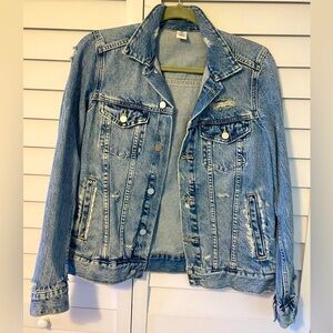 H&M Distressed Denim Jacket